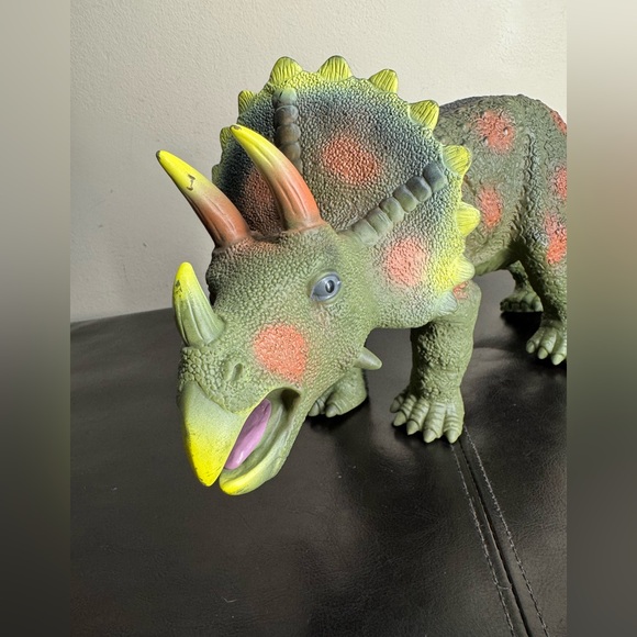 Triceratops Toys R Us Figure Large Dinosaur 16.5” Rubber/soft PVC figure. - Picture 5 of 11